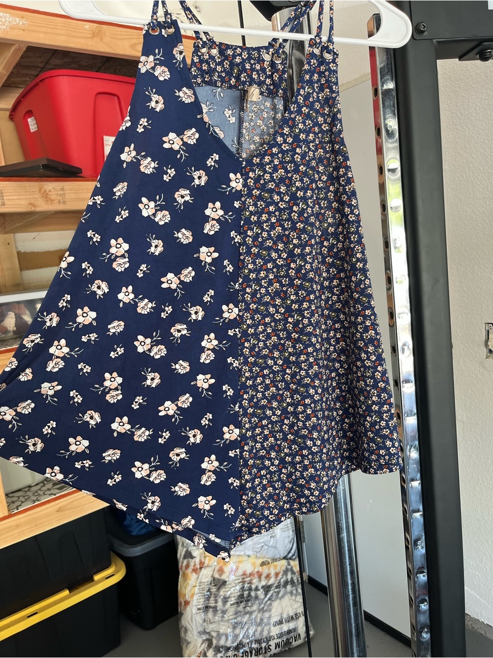 Lavish Navy Floral Mini Skirt